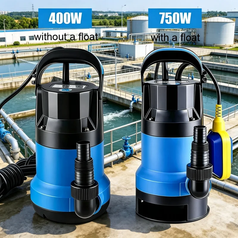 400W 750W Electric Submersible Water Pump Portable Utility Pump Pool Pond Sump Flood Drainage Clean Water Transfer Pump