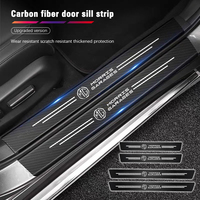 1/4/5Pcs Carbon Fiber Sticker Car Threshold Protective Film For Morris Garages MG MG3 MG5 MG6 MG7 GT GS Hector HS ZS ZX EZS EHS