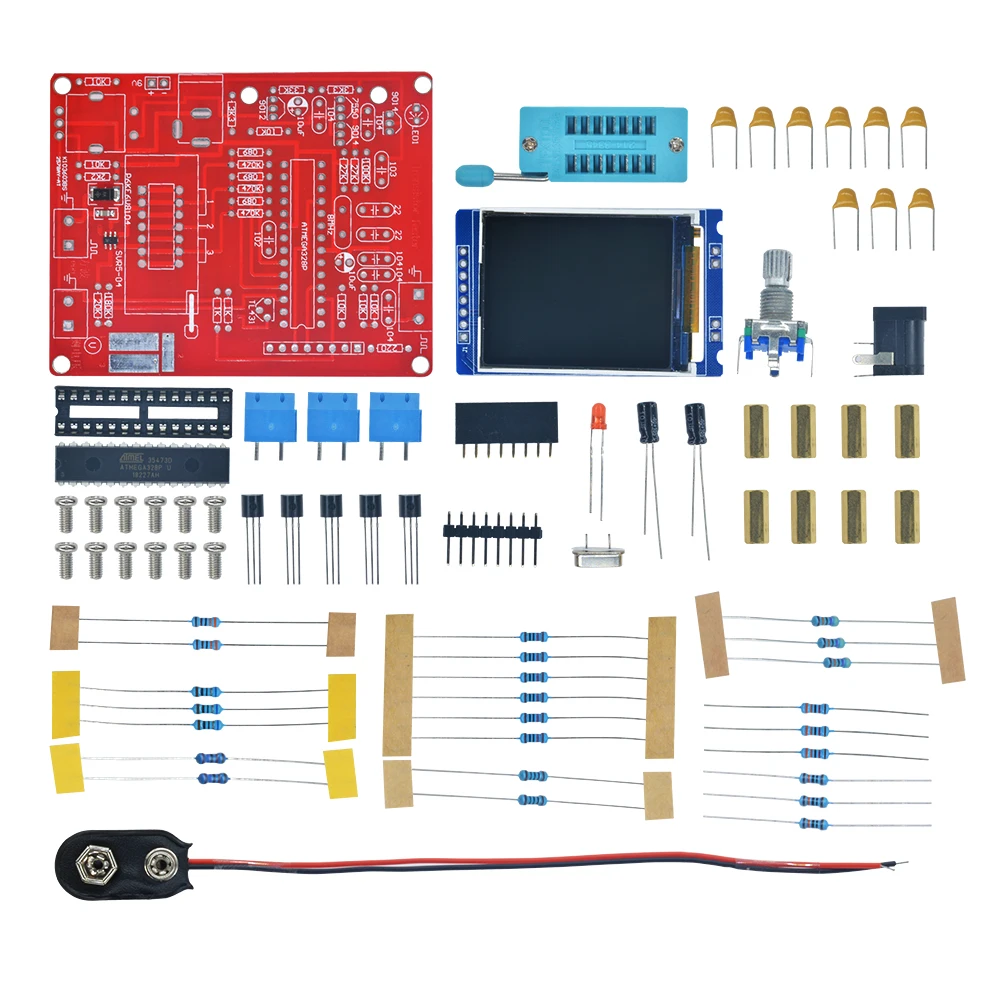 TFT GM328 Mega328 Transistor Tester LCR meter Square wave Signal Generator DIY Kit