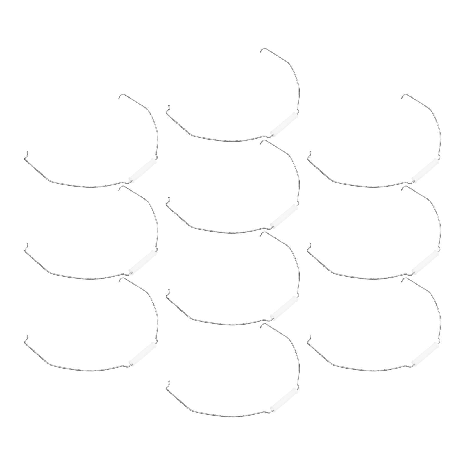 

10pcs Iron Handle Thickened Ergonomic Bucket Handles for Household Storage Replacement Metal Grips Durable Plastic