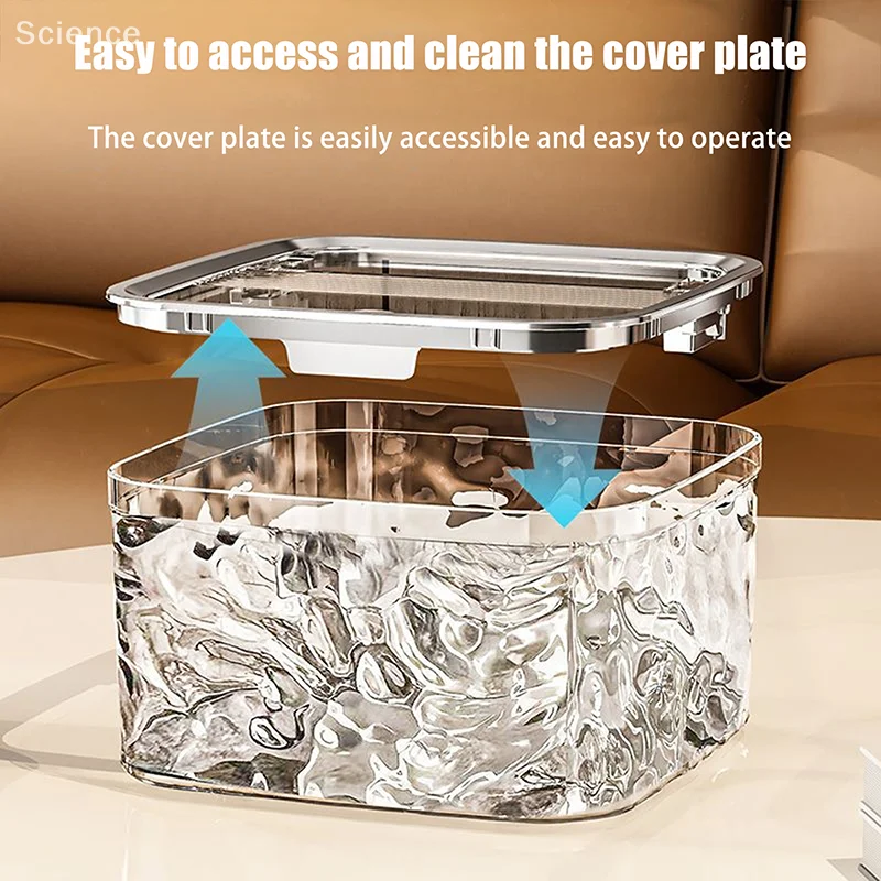 Transparent Waterproof Hair Accessories Organizer Box With Lid Removable Mini Desktop Storage Box Large Capacity Storage Box