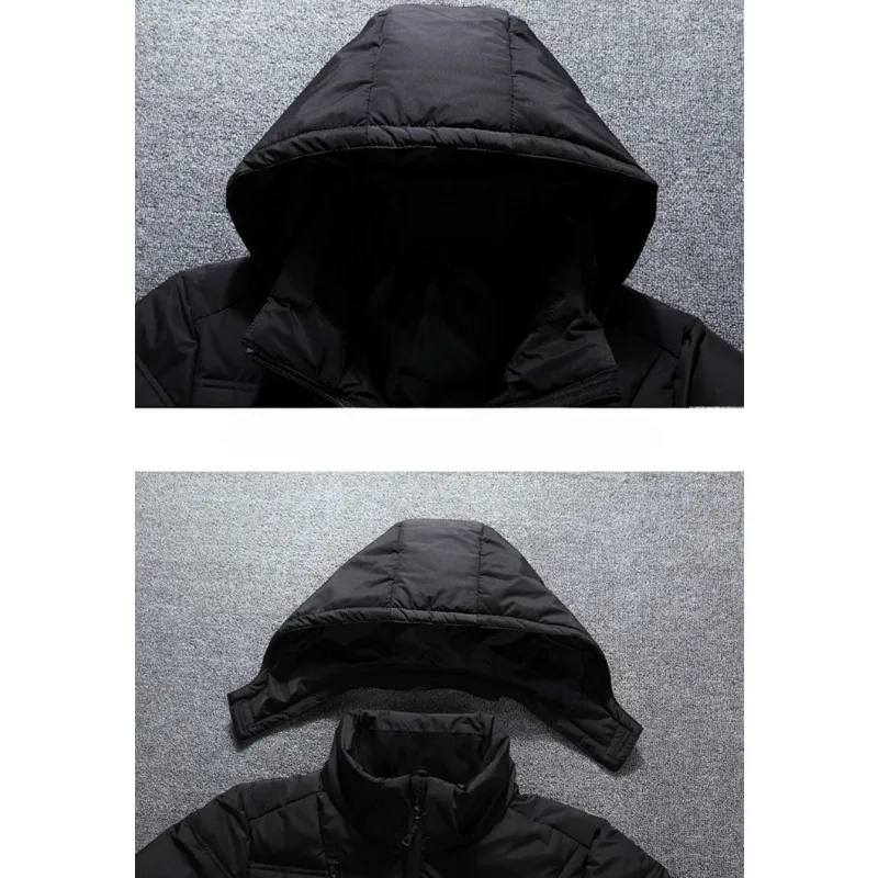 Chaqueta de plumón para hombre, abrigo corto y suelto, Parkas deportivas gruesas y cálidas, gorra desmontable, tendencia de invierno, novedad de 2023