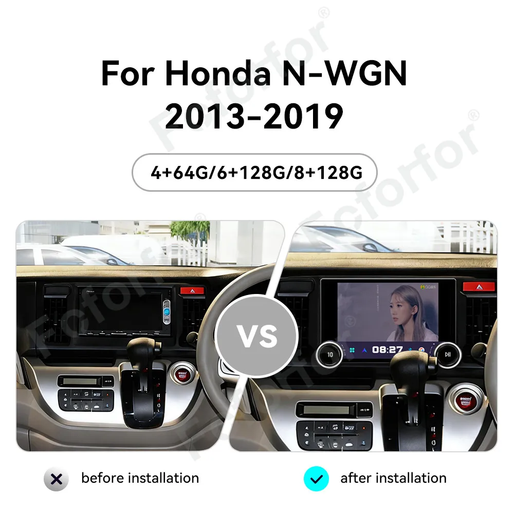 Modern 11.5 Inch High Definition Touch Screen Wireless Carplay Android 15 GPS Navi Car Radio Unit For Honda N-WGN 2013-2019