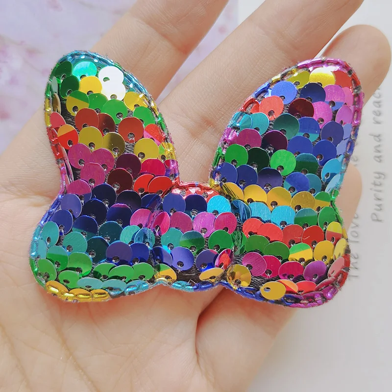 20 pezzi paillettes BowFor hair clip Cover accessori manuali fai da te decorazione torta ragazza accessori per capelli decorativi materiali