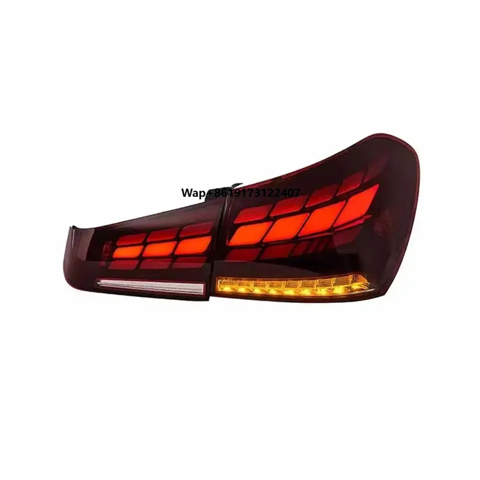 

Pair LED GTS Taillight Assembly Rear Lamp for A Class W117 2019-2022 Car Lights Back Turn Signal Taillamps