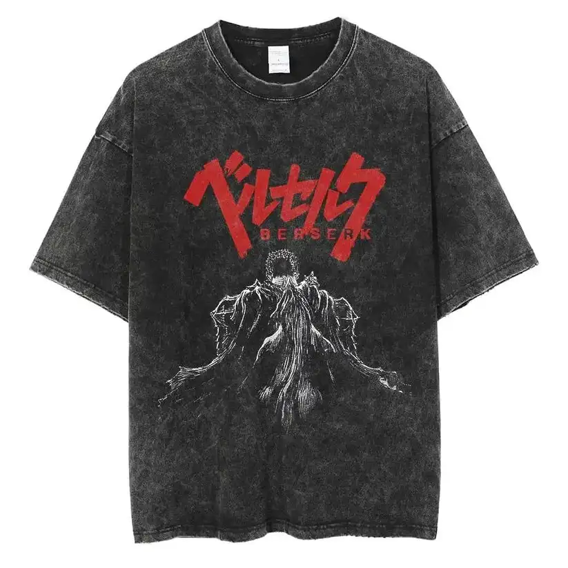 

Berserk Guts Oversized Anime Graphic Cotton Shirt