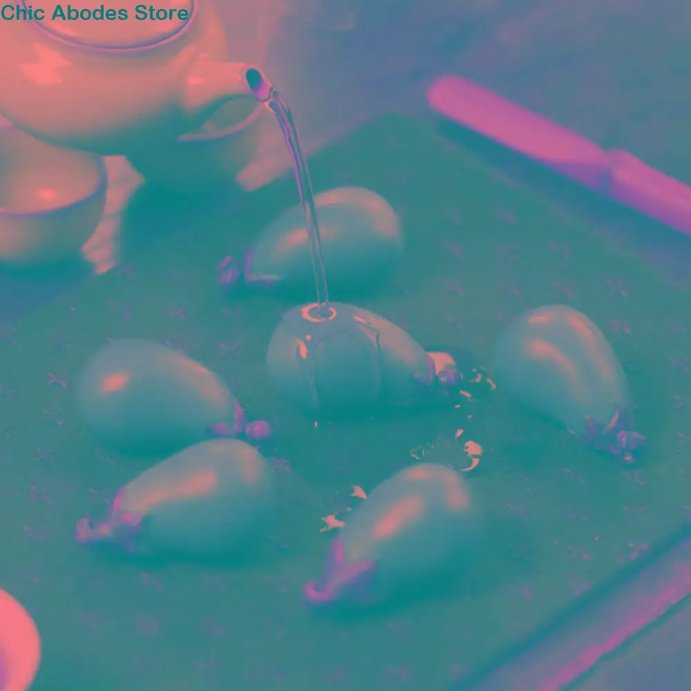 

Purple Sand Eggplant Tea Pet Handmade Art Handmade Bionic Plant Realistic Vegetable Shape Tea Pet Decoration Table Decor