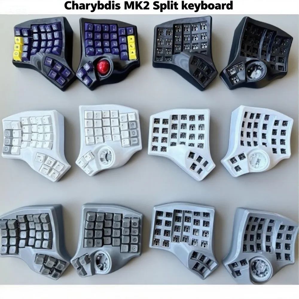 

Charybdis MK2/MK1 Split Keyboard Kit Plam Rest Trackball Wired/Wireless Hotswap Mechanical Bluetooth Keyboard 4x6 Gamer Teclado