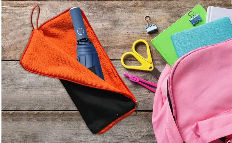 Umbrella Storage Bag Water-Absorbing Umbrella Bag Chenille Waterproof Umbrella Bag Portable Quick-Drying Umbrella Cover