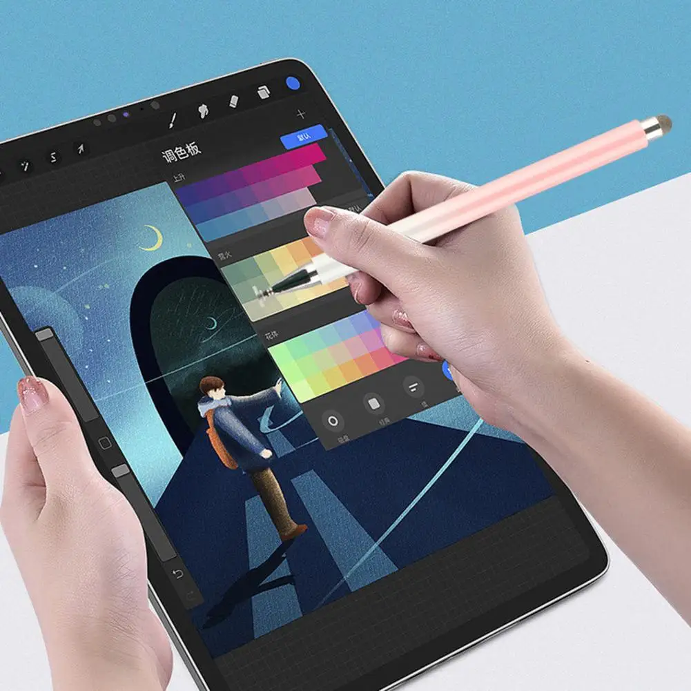 Useful Capacitive Pen Smooth All Capacitive Stylus Pencil Comfortable Grip Metal Stylus Pencil School Supplies