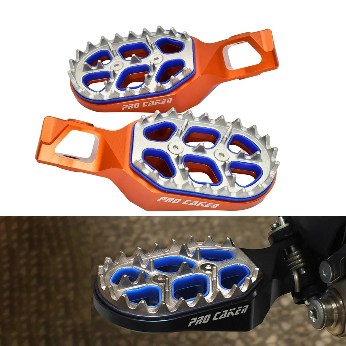 

Motorcycle CNC Foot Pegs FootRest Footpegs Rests Pedals For KTM EXC EXCF XCW XC SX XCF SXF 125 150 250 300 350 450 500 2023 2024