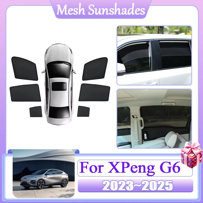 For XPeng G6 Accessories 2024 2023 2025 Car Mesh Sun Shade