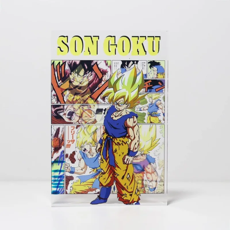 جديد لعبة دراغون بول جوكو كاكاروت سون جوهان شخصية نموذج لجسم الاكريليك كريستال بلاط منضدية حلية جمع هدية لعبة