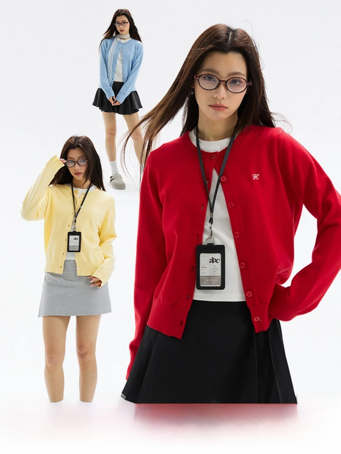 

Heyabc Весенняя коллекция: Корейский кардиган с вышивкой и принтом, женская верхняя одежда из нейлоновой ткани с эффектом тепла и отбеливания