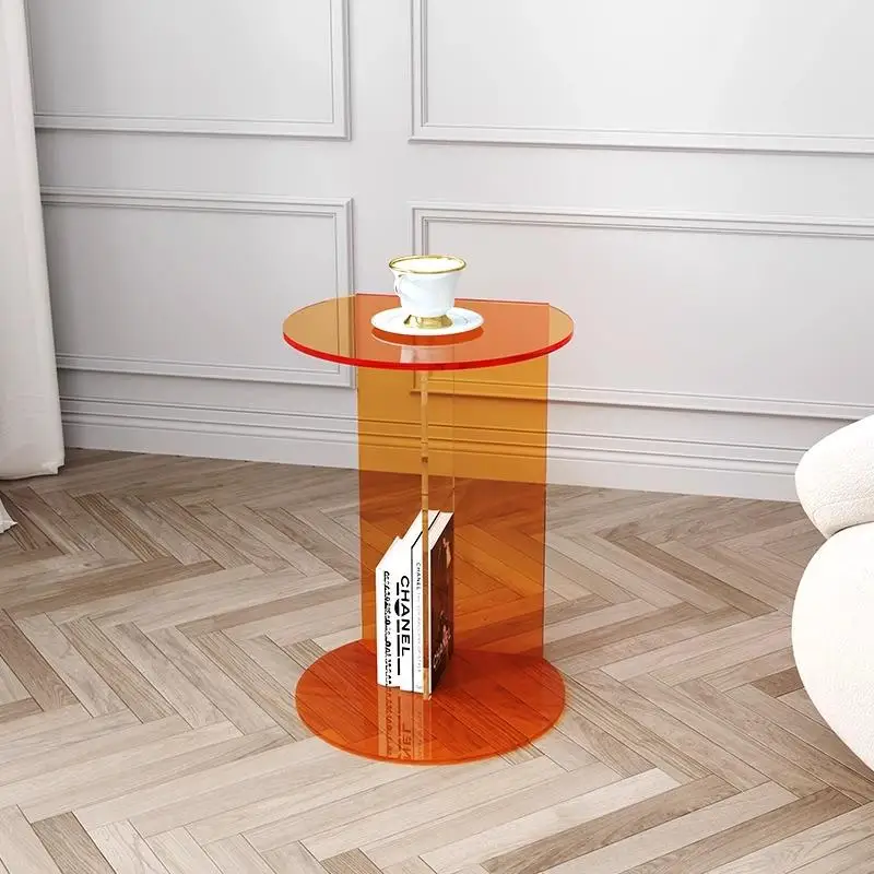 

Modern Acrylic Coffee Table,Transparent Side Table for Room,Minimalist Ins Aesthetic End Table,Lightweight Sofa Accent Furniture