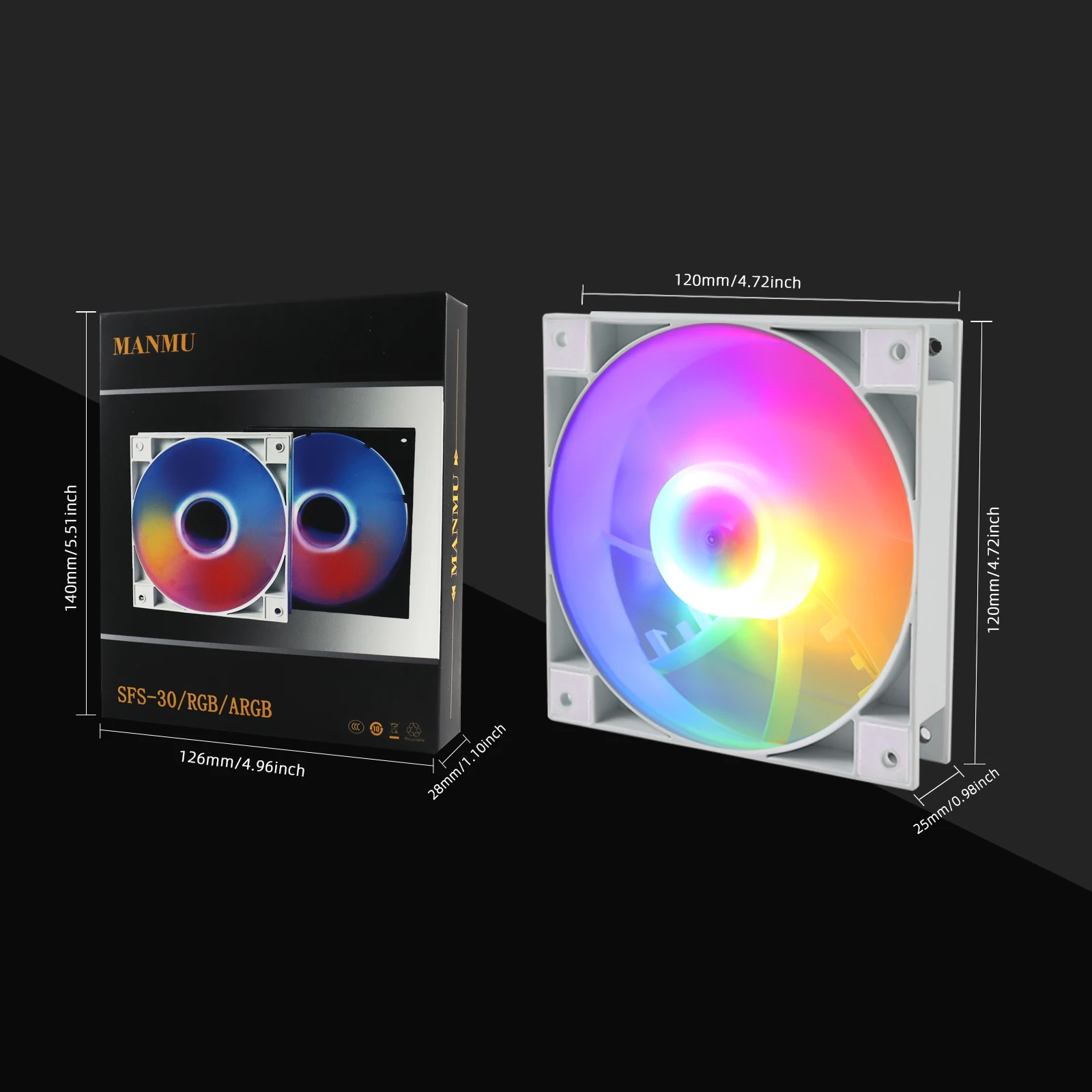 manmu 120mm led computer fan 12v rgb pc fan gaming fan rgb case fan rgb fans rgb fans rgb fan