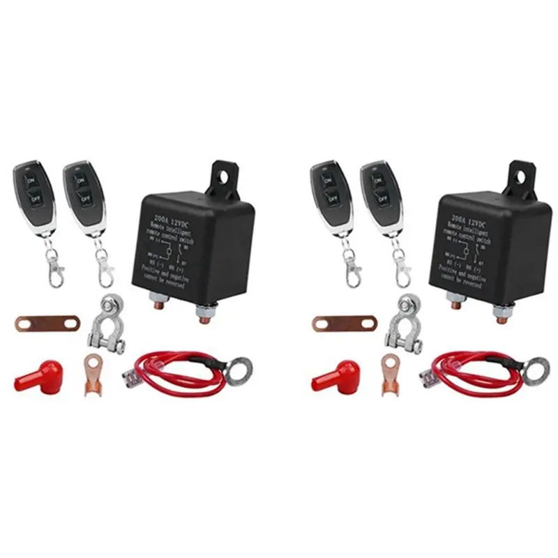 

Firmly 2Set Car Universal 12C 200A Remote Battery Disconnect Switch Disconnect Switch Battery Isolator