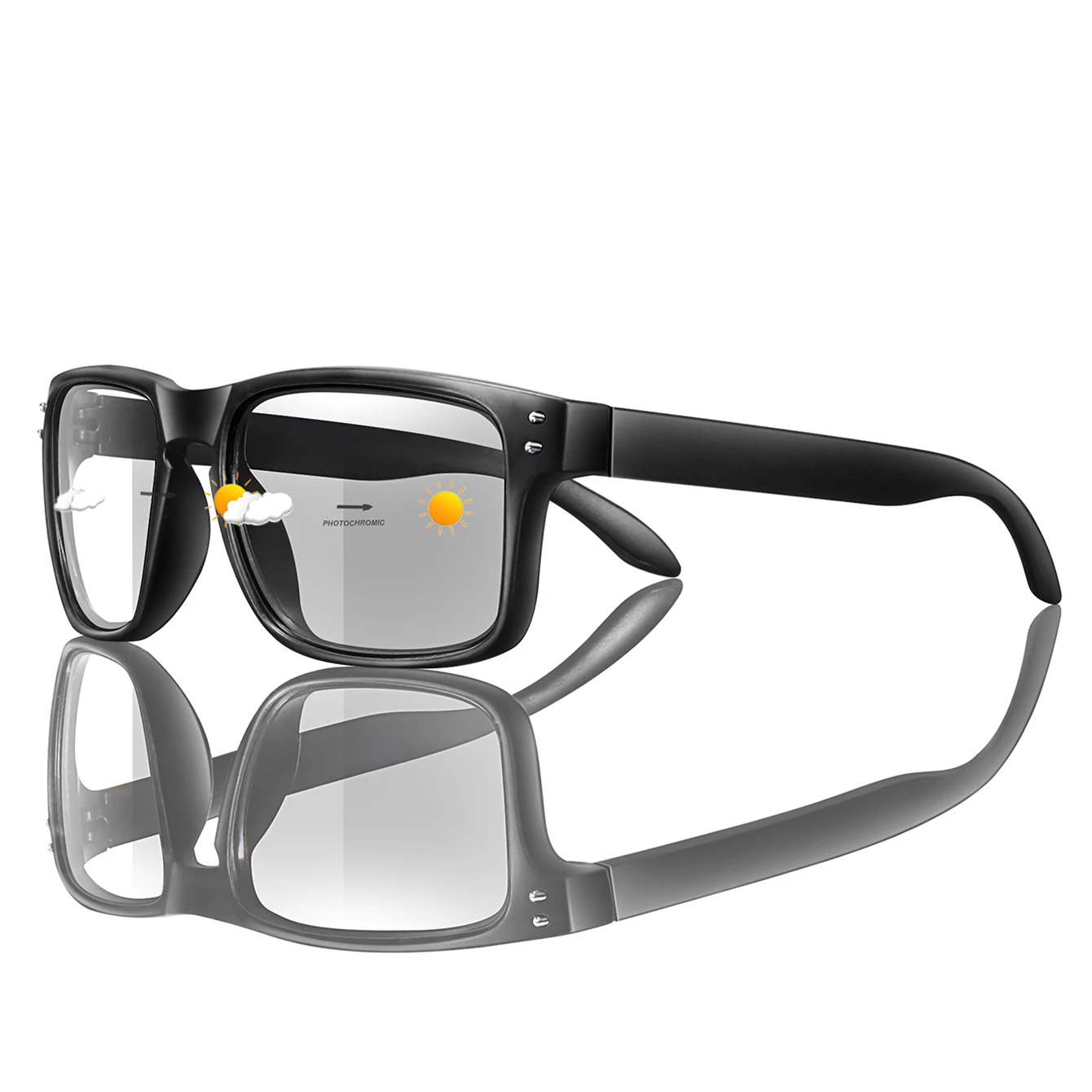Simple Fashion Photochromic Cycling Sunglasses Men Women Outdoor Sport Mtb Bicycle Eyewear Square Windproof Classic Goggles