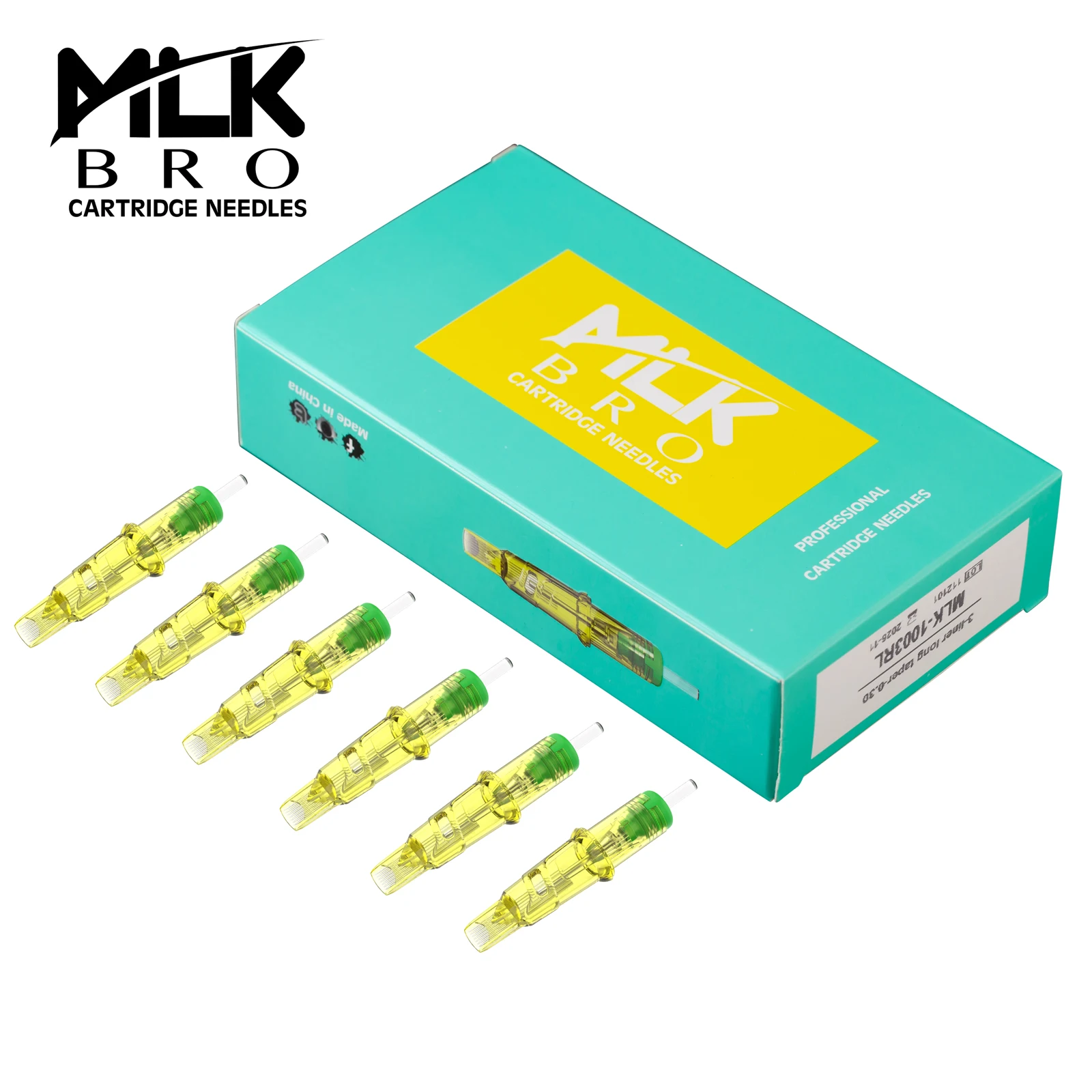 

MLK BRO Safety Cartridge Tattoo Needles Magnum (M1) #12 (0.35 MM) #10 (0.30) Rotary Machines Grips Supply 20 Pcs/Box