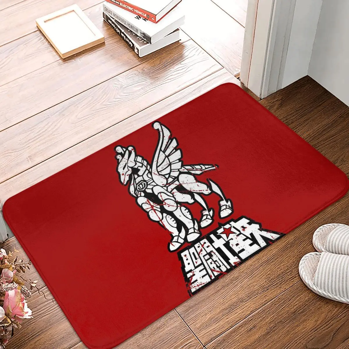 Knights Of The Zodiac Pegasus Saint Seiya Pegasus Fantasy Doormat Rug Carpet Mat Footpad Entrance Kitchen Bedroom Balcony Toilet