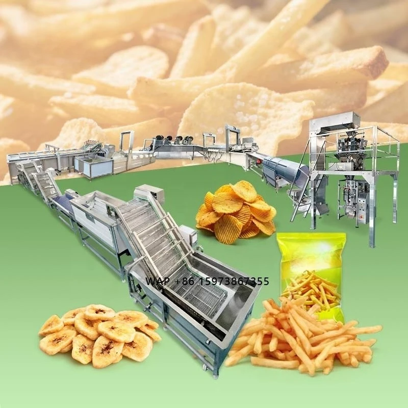 Yam Ship Cook Machine Manual Crisp French Fry Make Sweet Potato Chip Production Line for Indian Sale