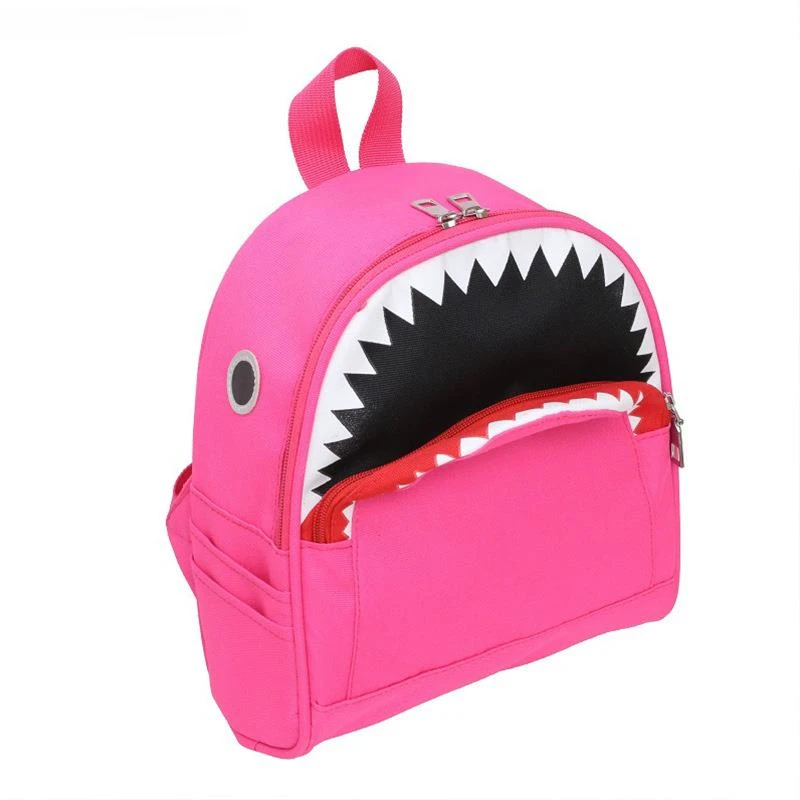 

Shark Shape School Bags Girls Boys Backpack Shoulder Bag Lovely 3D Cartoon Mochila School Backpacks Zipper Book Daypack Children