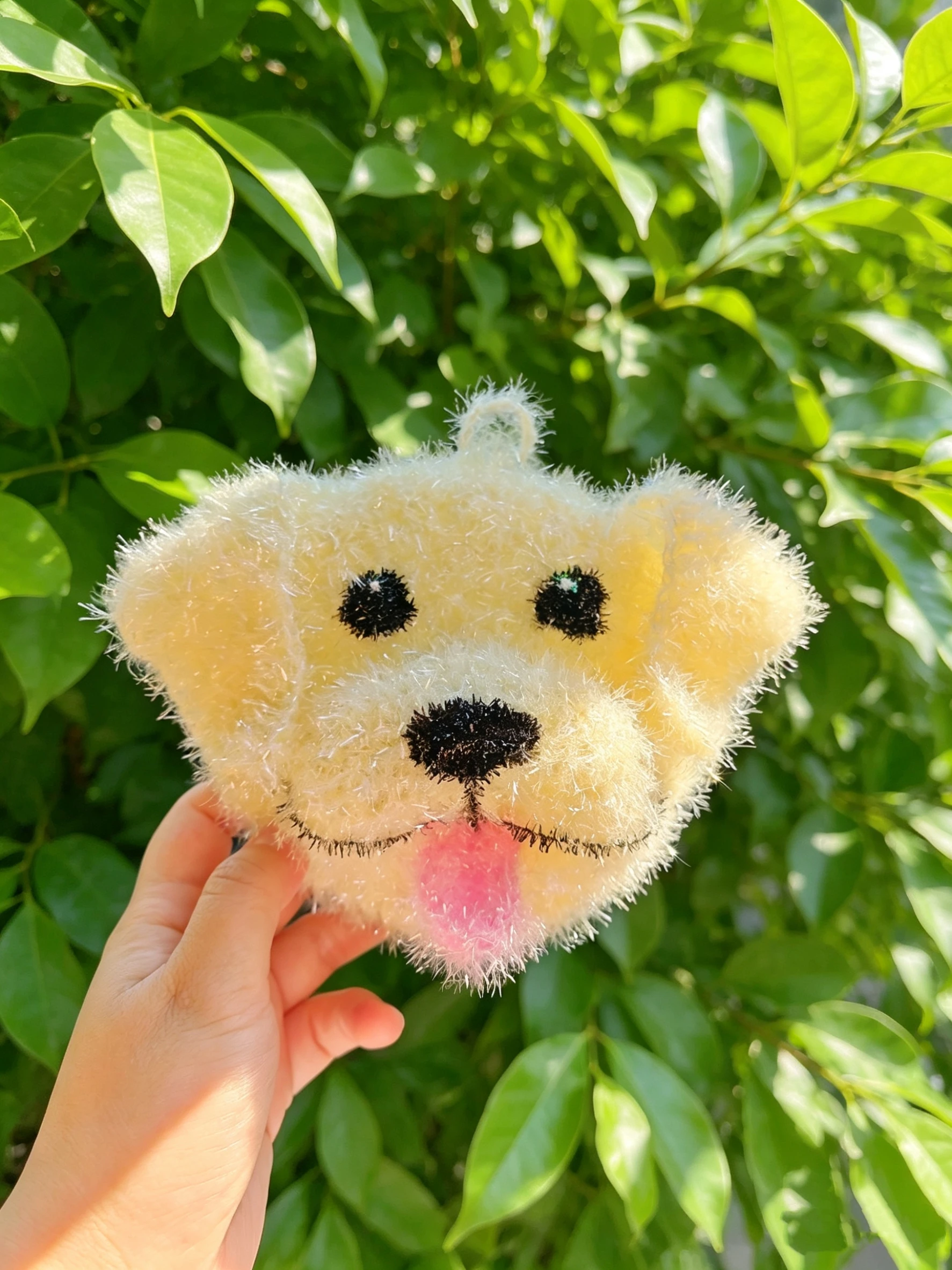 

Sturdy Acrylic Long Fur Glass Silk Hook Di Towel Kitchen Oil Resistant Cartoon Smile Face Design Waing Cloth