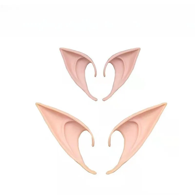 آذان الملاك قزم آذان اللاتكس الطرف الديكور الجنية تأثيري حلي اكسسوارات هالوين عيد الميلاد موضوع الدعائم الطرف للطفل الكبار