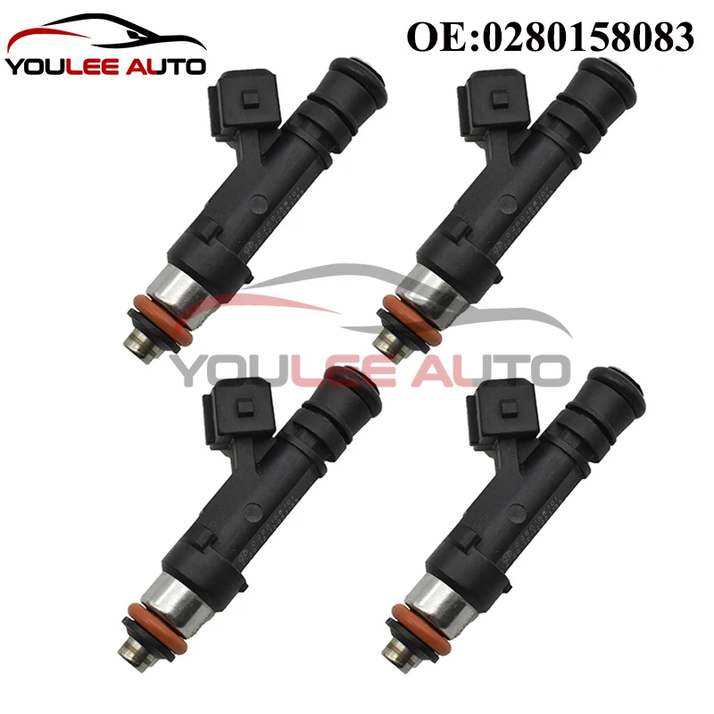 

4 шт. 0280158101 Высококачественные топливные форсунки для Chevrolet Nubira Estate Saloon Lacetti J200 1.8 2005- автомобильные аксессуары