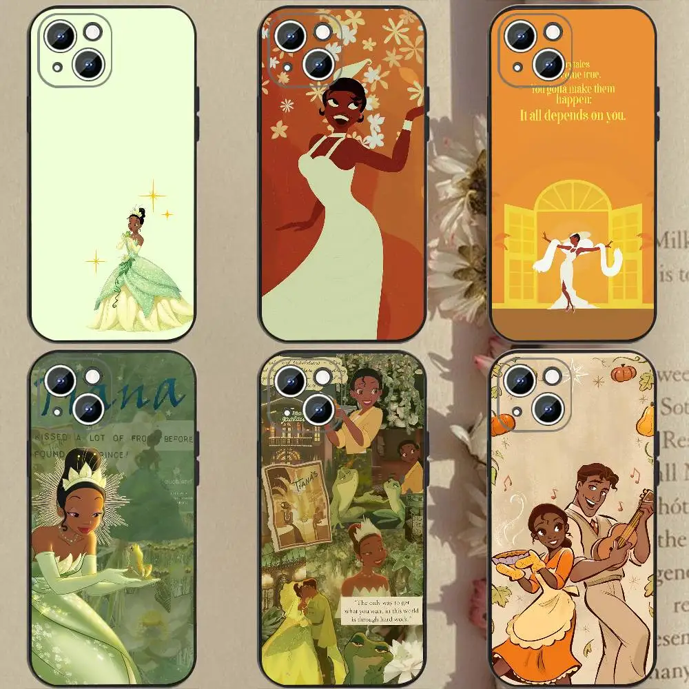 Tiana – coque de téléphone en Silicone souple, pour iPhone 17 Air 16 15 14 13 12 11 Plus Pro Max Plus