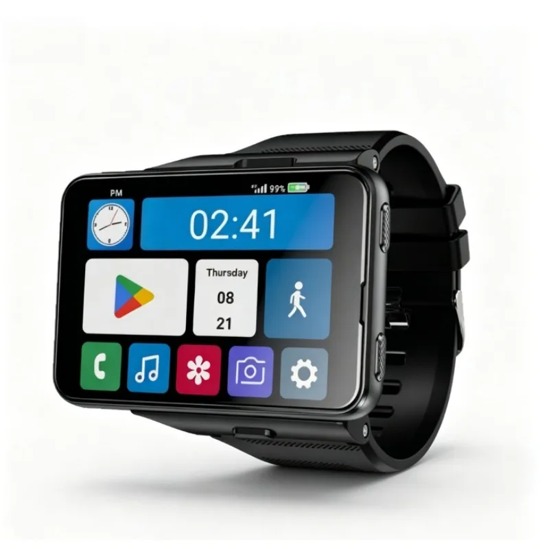 S999 Plus Smart Watch, 4G Android GPS Smartwatch, Heart Rate Monitor, Bluetooth Call, Large Screen Fitness Tracker for Men Women