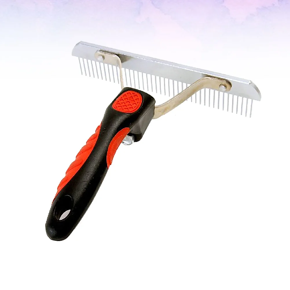 

Large Dogs Hairdressing Comb Dog Hair Brush Durable Stainless Steel Non Slip Handle Tail Hanging Hole Suitable Home Use