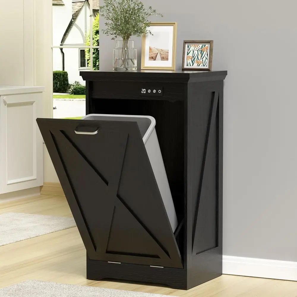 

Скрытый 13-галонный кухонный шкаф для мусора с дезодорацией и защитой от домашних животных для домашнего использования