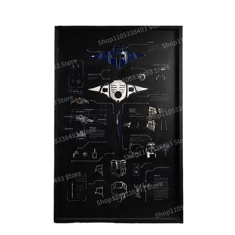 Extremely Mechanical Manta Rays, Pure Metal Dynamic Bionic, Dismantling and Mounting