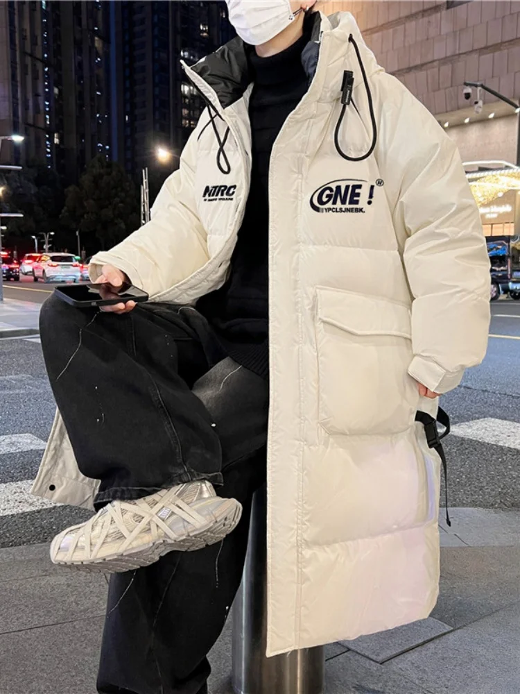 

Long down Jaet Men's Youth 2024 New Winter Thi Warm Du down Outdoor Windproof Cold Resistant Coat Polyester Fiber