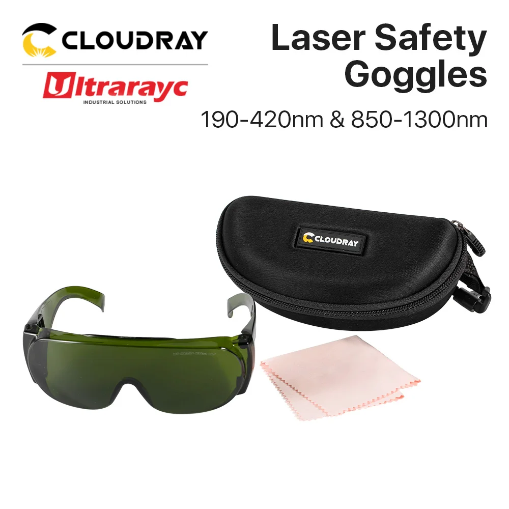 Ultrarayc 1064nm Protective Goggles Style B Laser Size Safety Goggles 190-420nm&850-1300nm OD6+ CE For Fiber Laser Machine