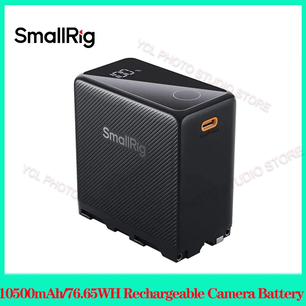 

SmallRig 10500mAh/76.65WH Rechargeable Camera Battery USB-C/USB-A Input/Output 36W Fast Charging Battery 4469 4576 4577