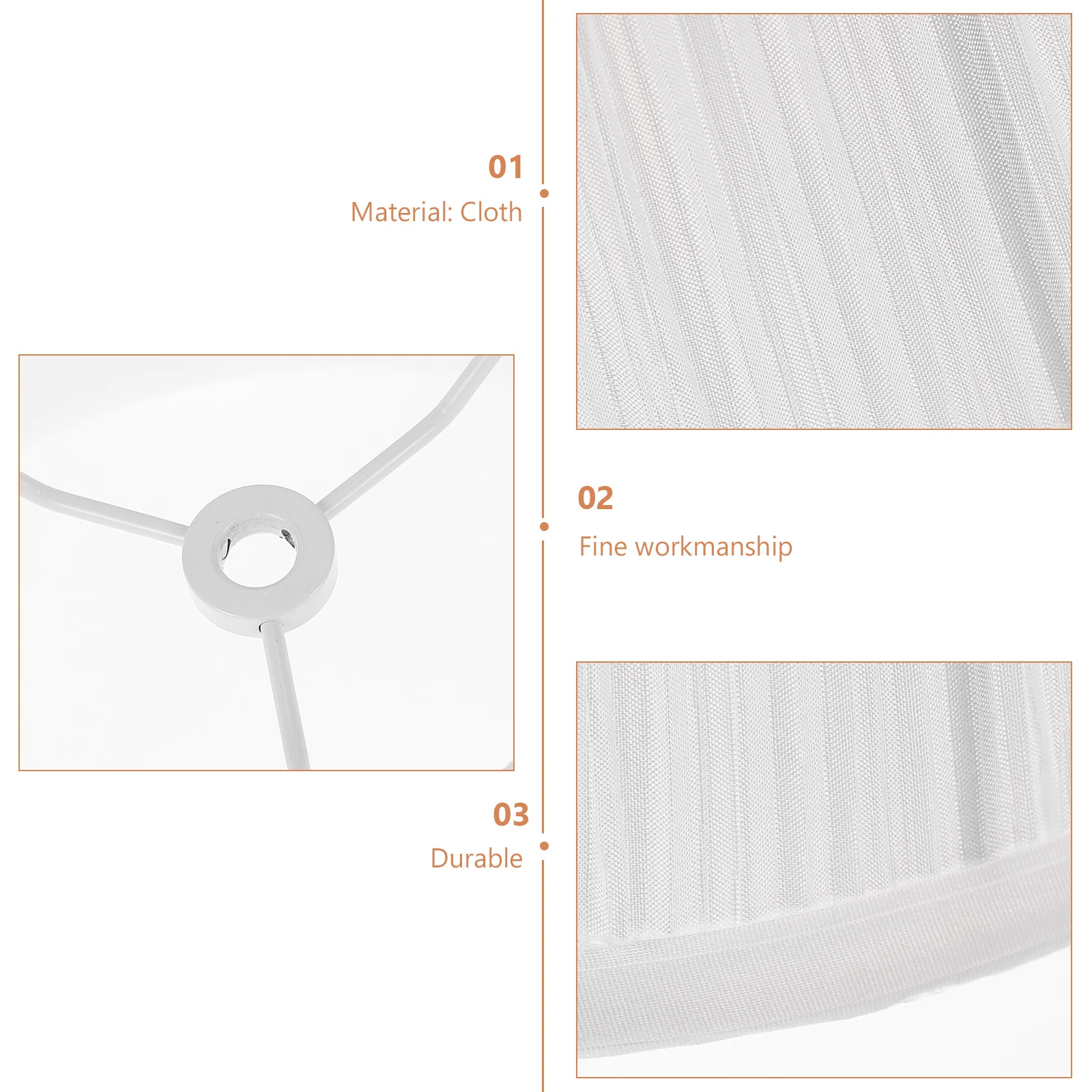 

Elegant Pleated Cloth Lamp Shade Light Cover for Chandelier Floor Lamp Romantic Ambient Lighting Decor Light Shade