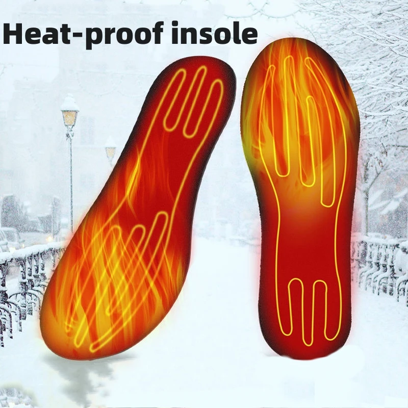 New Winter Protective Shoes USB Charging Washable Size Customizable Full length Heat-proof Unisex Winter Warmth Tool insole