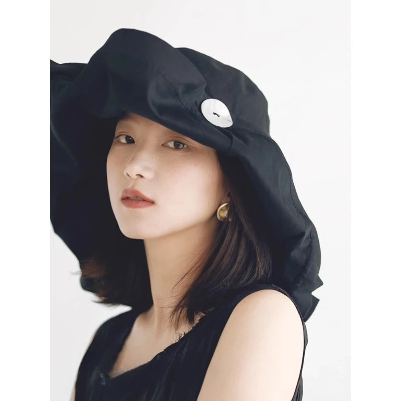 

Sunscreen bucket hat female versatile travel visor seaside beach sun hat