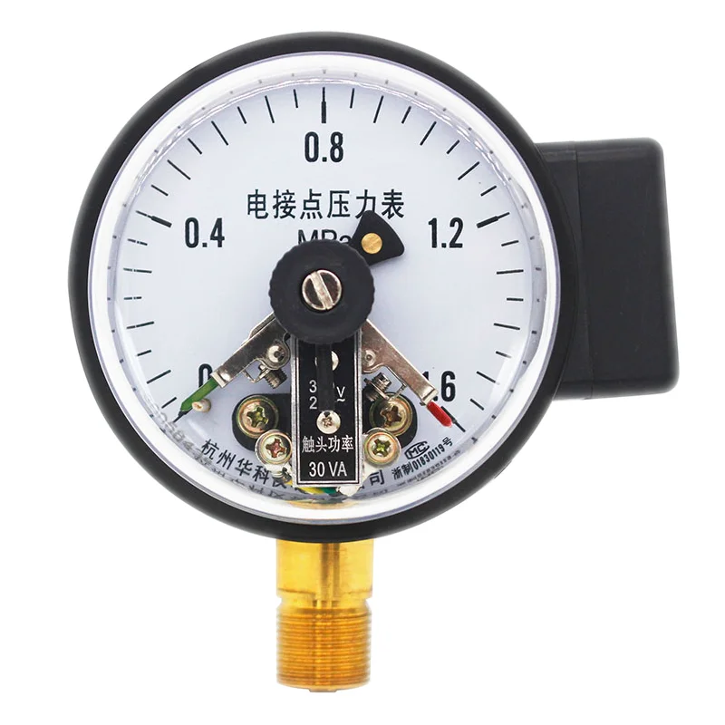 Magnetic assisted electric contact YXC100 pressure gauge 0-1.6MPA oil pressure water pressure, hydraulic pressure gauge