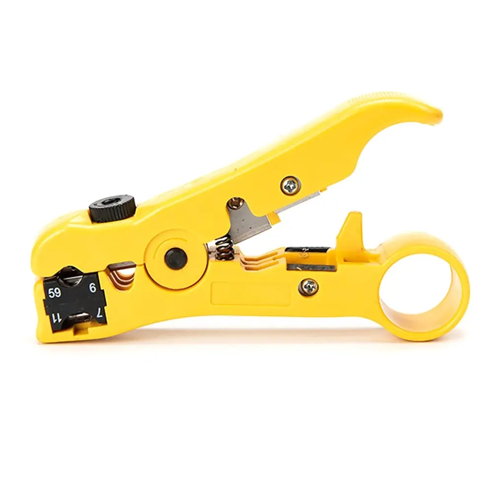 

Multi-tool Wire Cable Pliers Electric Stripping Tools Multi-functional Cutter Striper for UTP/STP RG59 RG6 RG7 RG11 Herramientas