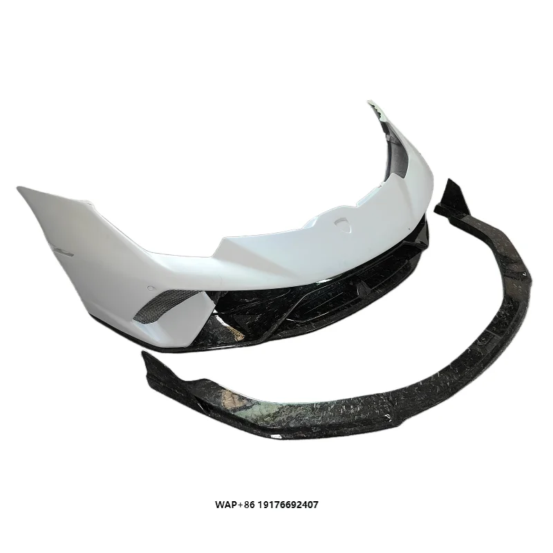 P-style Forged Carbon Fiber Front Bumper Front Lip Body Kit for 14-18 Huracan LP580 LP610 Modification and Upgrade