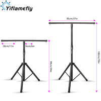 Yiflamefly 1/2Pcs Stage Light Tripod Bracket Par Lights Adjustable T-shaped Stand Dj Light Stand For Universal Lighting Fixtures
