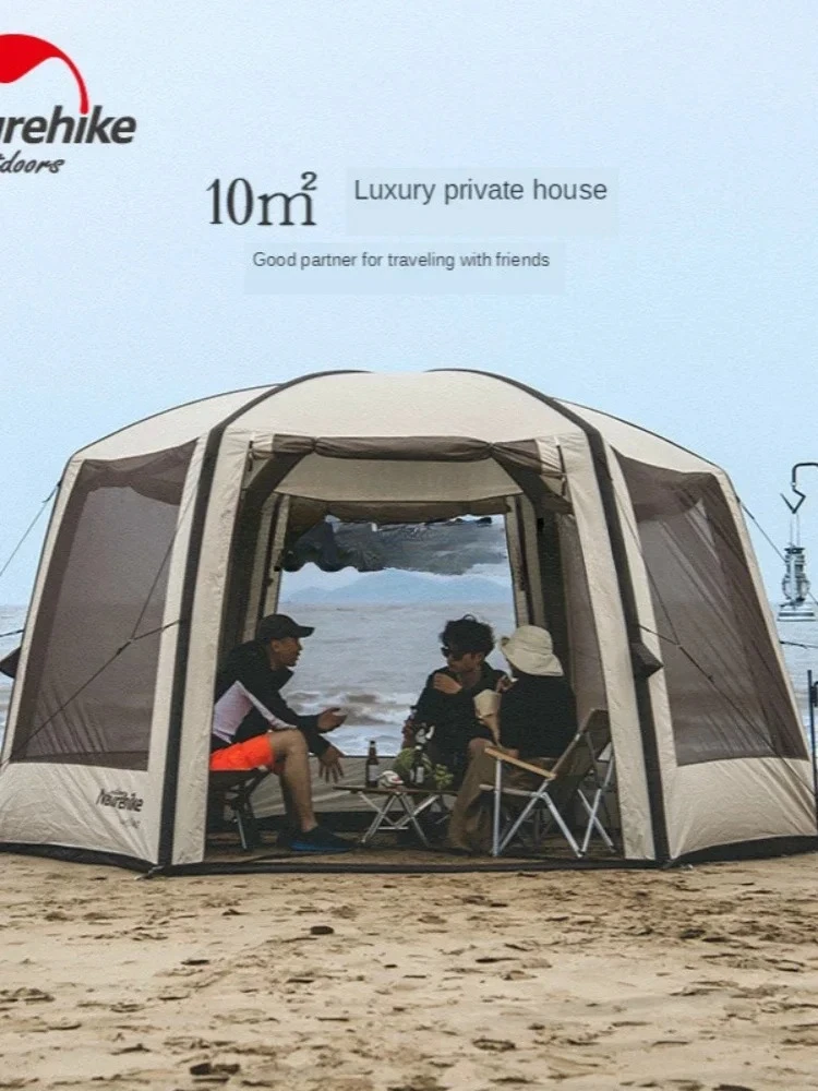 

Naturehike 2020 New Cloud Nest Hexagonal Inflatable Tent Inflatable Pergola Rainproof Sunscreen Camping Tent PK Fallstreak Hole