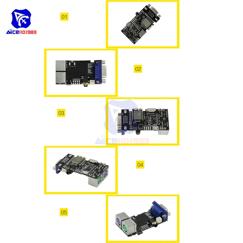 diymore VGA32-V1.4 Controller PS/2 Mouse Keyboard Controller Graphics Library Game Rngine /VT Terminal WiFi Bluetooth Module