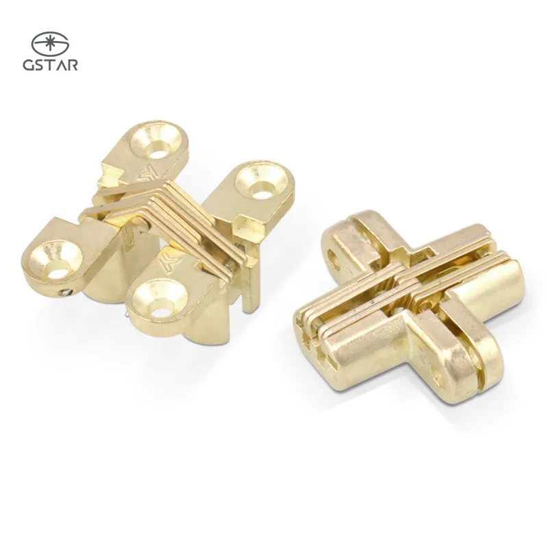 Furniture Zinc Alloy Heavy Duty Invisible Hidden Cross Folding Table Door Hinge