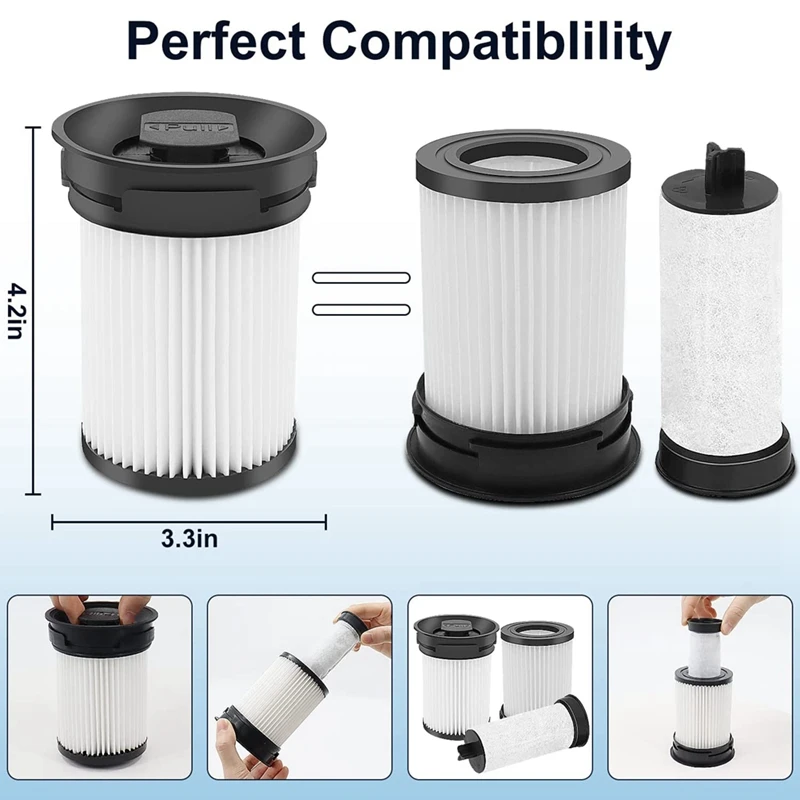 مرشحات لmiele Triflex HX1 تجميل و HX2 مكنسة كهربائية لاسلكية ، اكسسوارات تصفية الغبار غرامة رقم الجزء 9178017731