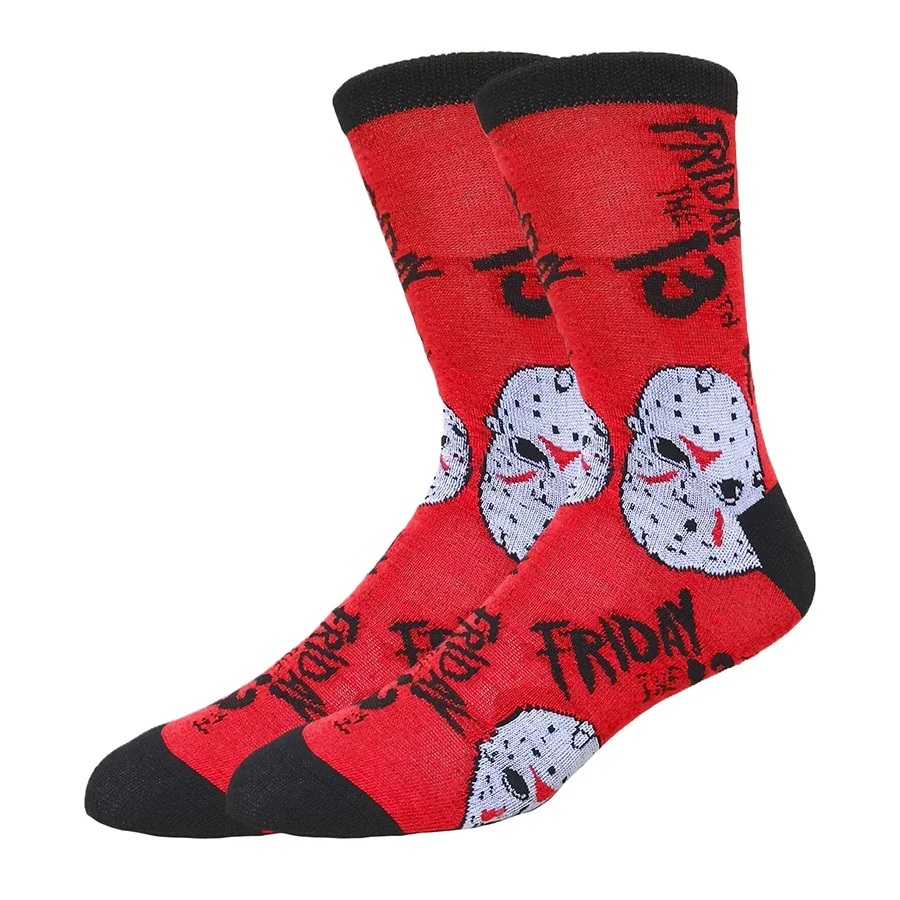 5 pares de calcetines de Anime de dibujos animados de moda urbana Hip Hop para hombres y mujeres con recurso que brilla en la oscuridad novedad divertida equipo Casual