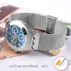 New Milan breathable mesh belt watch band For Swatch stainless steel strap 17mm 19mm 20mm men women Replace bracelet Accessories